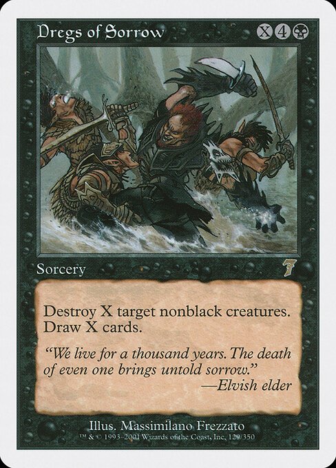Dregs of Sorrow card from 7ED #129