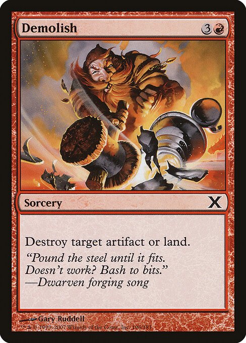 Demolish card from 10E #196