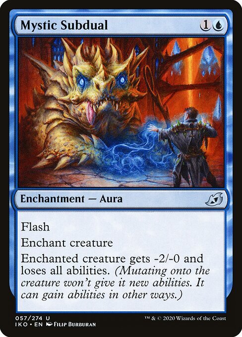 Mystic Subdual card from IKO #57