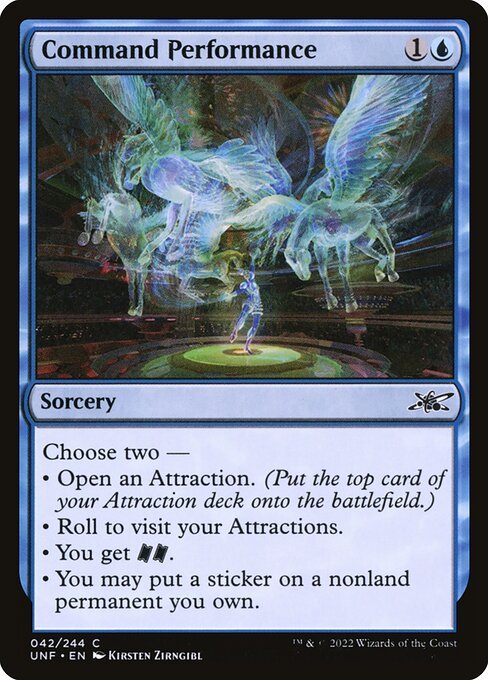 Command Performance card from UNF #42