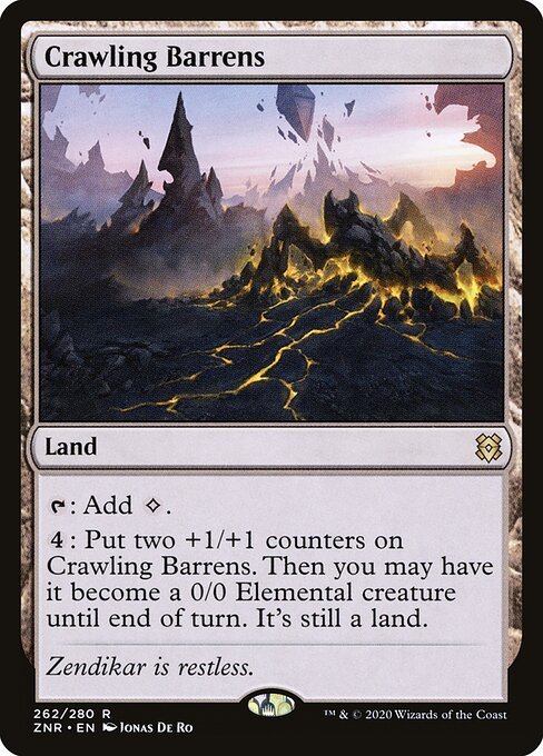 Crawling Barrens card from ZNR #262