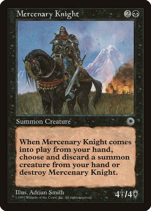 Mercenary Knight card from POR #product-714