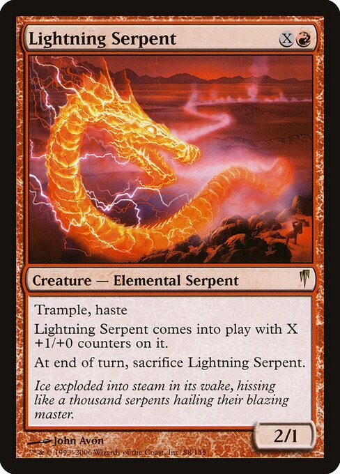Lightning Serpent card from CSP #88