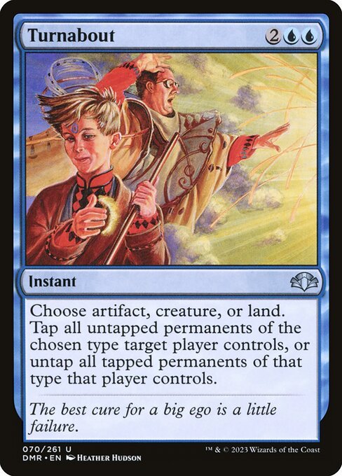 Turnabout card from DMR #70