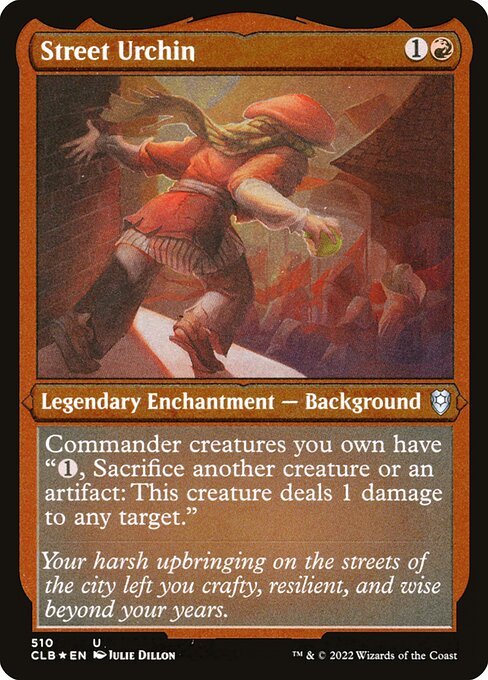 Street Urchin card from CLB #510