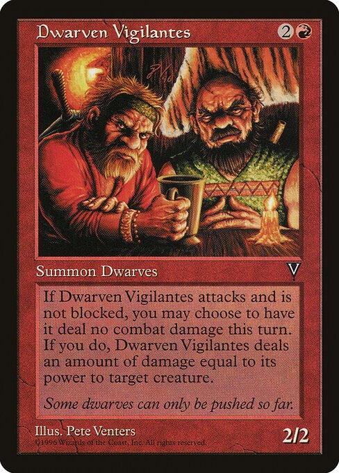 Dwarven Vigilantes card from VIS #product-5830