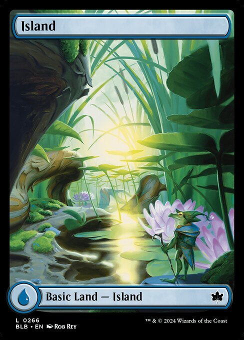 Island (0266) card from BLB #266