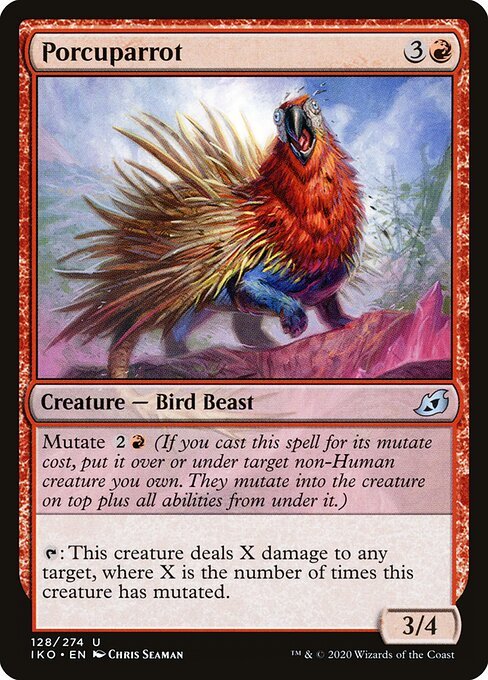 Porcuparrot card from IKO #128