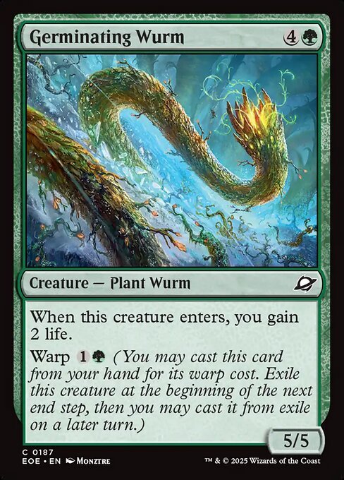 Germinating Wurm card from EOE #187
