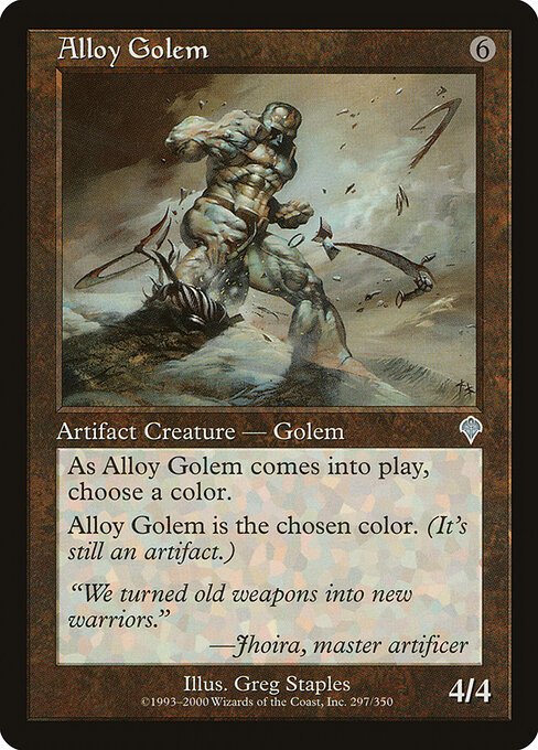 Alloy Golem card from INV #297