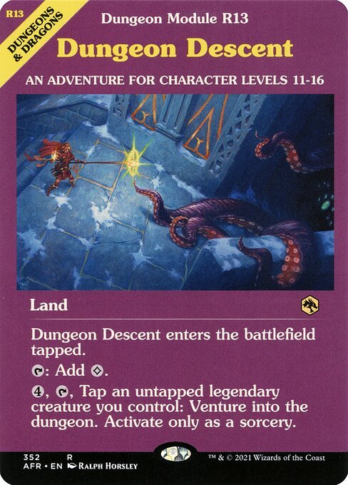 Dungeon Descent card from AFR #352