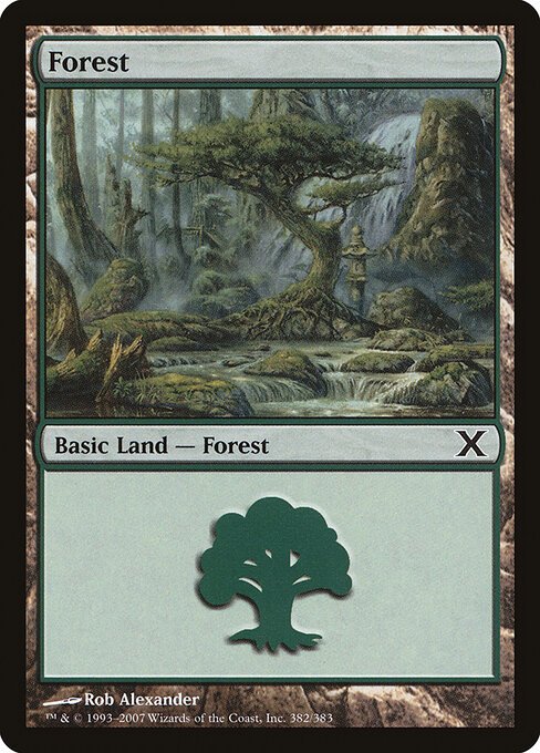 Forest (382) card from 10E #382