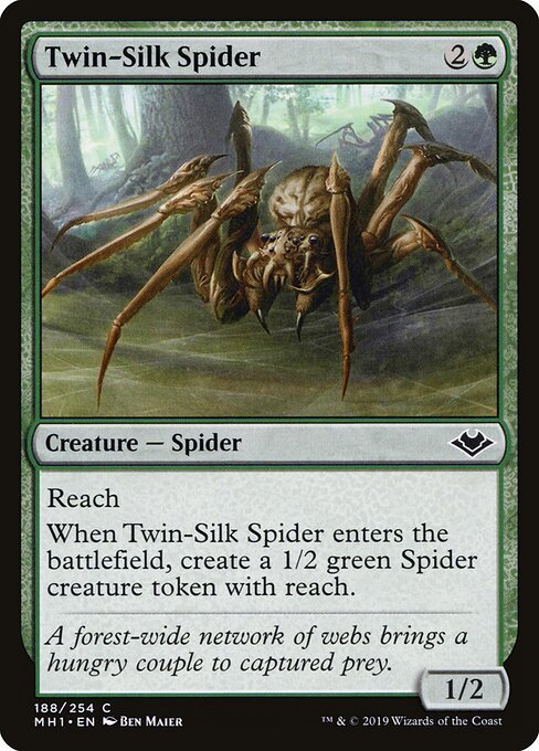 Twin-Silk Spider card from MH1 #188