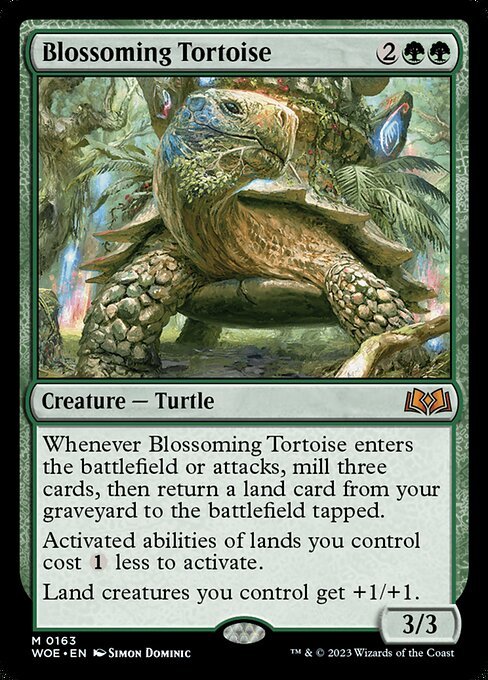Blossoming Tortoise card from WOE #163