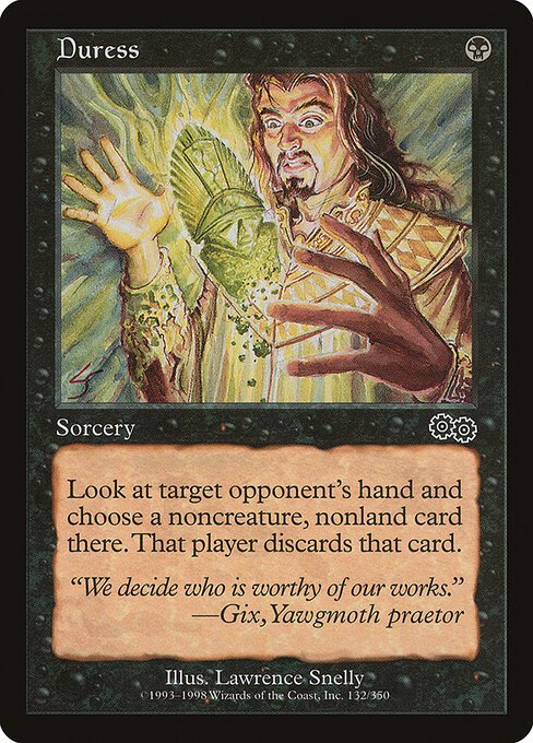 Duress card from USG #132