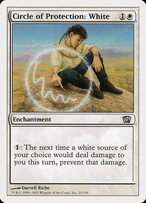 Circle of Protection: White card from 8ED #14