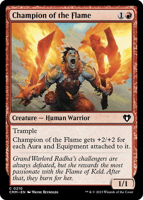 Champion of the Flame card from CMM #210