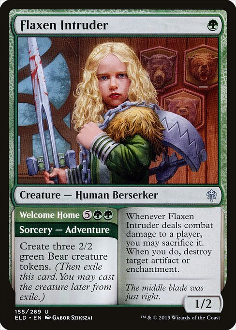 Flaxen Intruder card from ELD #155