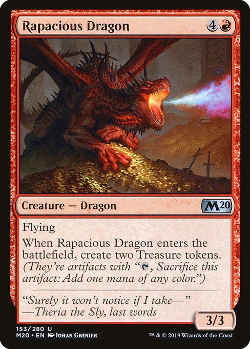 Rapacious Dragon card from M20 #153