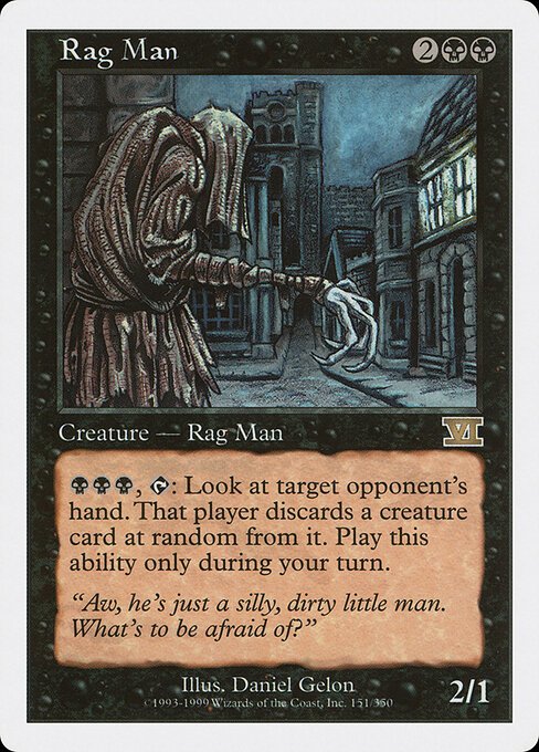 Rag Man card from 6ED #151
