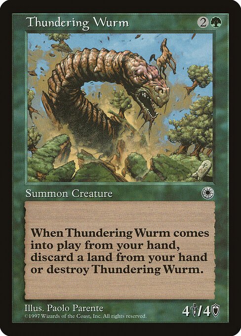 Thundering Wurm card from POR #product-798
