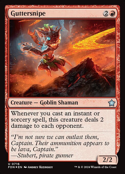 Guttersnipe card from FDN #716