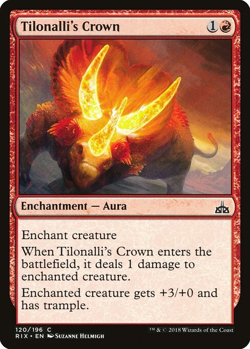 Tilonalli's Crown card from RIX #120