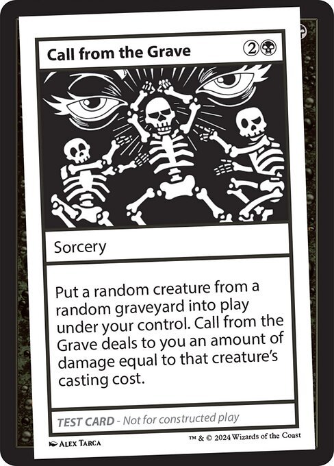 Call from the Grave card from MB2PC #541