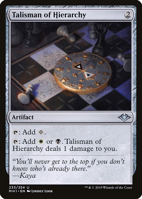 Talisman of Hierarchy card from MH1 #233