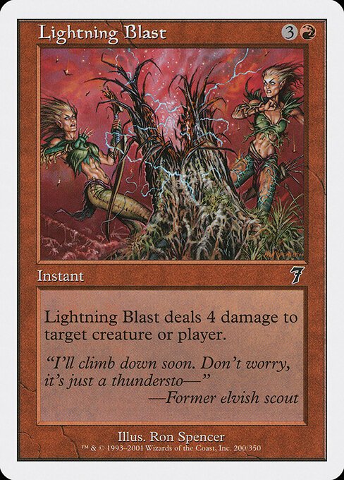 Lightning Blast card from 7ED #200
