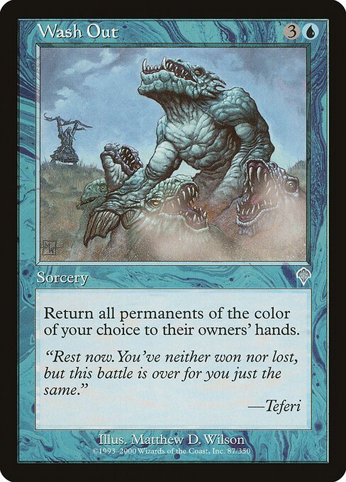 Wash Out card from INV #87
