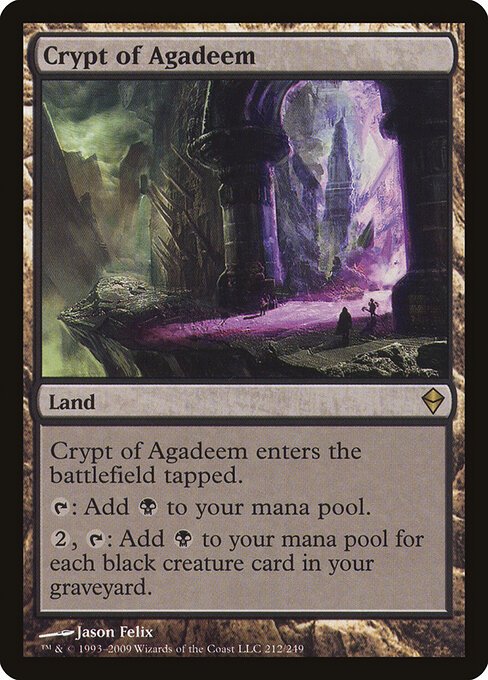 Crypt of Agadeem card from ZEN #212