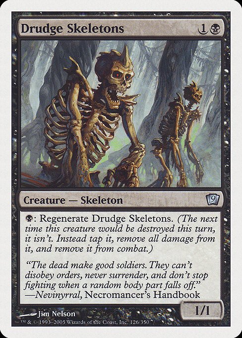Drudge Skeletons card from 9ED #126