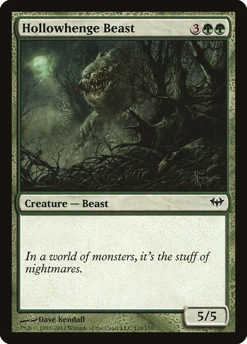 Hollowhenge Beast card from DKA #118