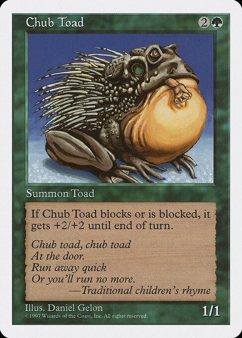 Chub Toad card from 5ED #product-2070