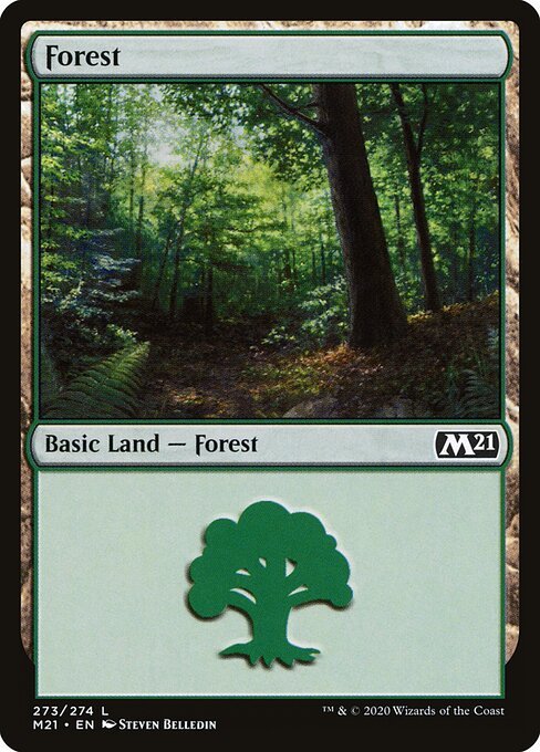 Forest (273) card from M21 #273