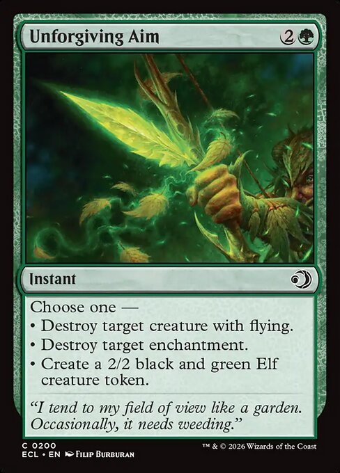 Unforgiving Aim card from ECL #200