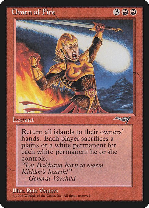 Omen of Fire card from ALL #product-4204