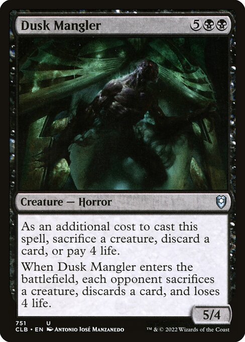 Dusk Mangler card from CLB #751