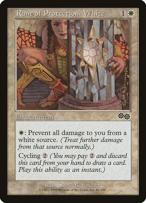 Rune of Protection: White card from USG #41