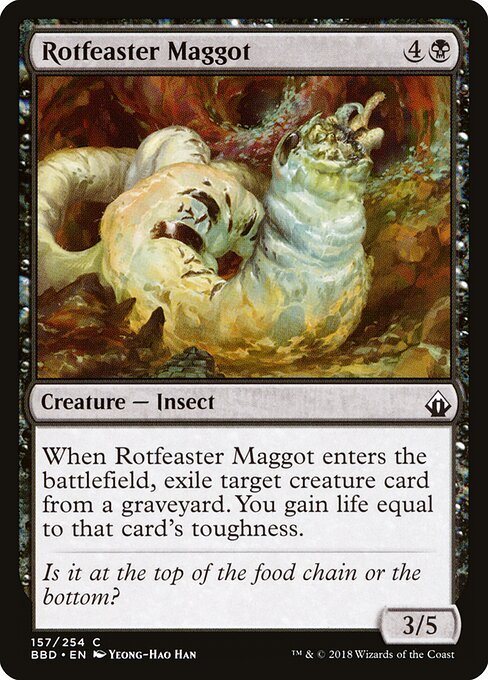 Rotfeaster Maggot card from BBD #157