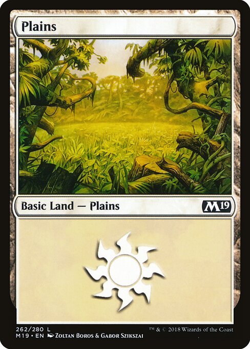 Plains (262) card from M19 #262