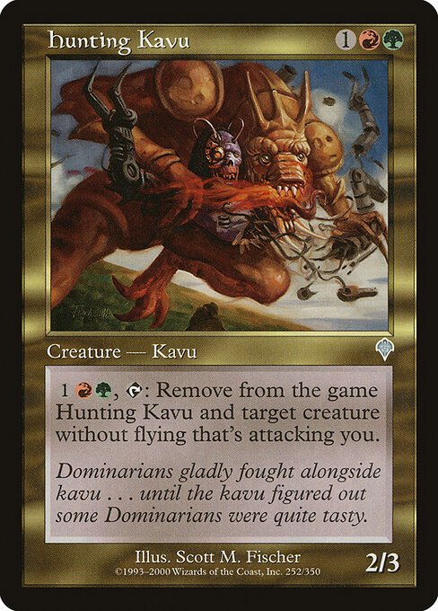 Hunting Kavu card from INV #252