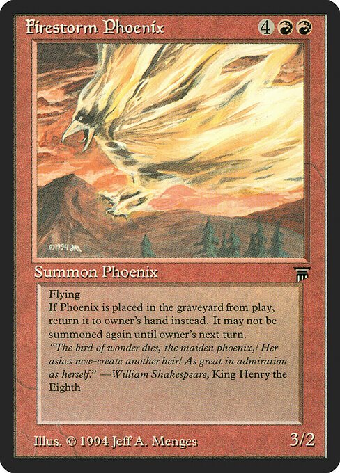 Firestorm Phoenix card from LEG #product-3867
