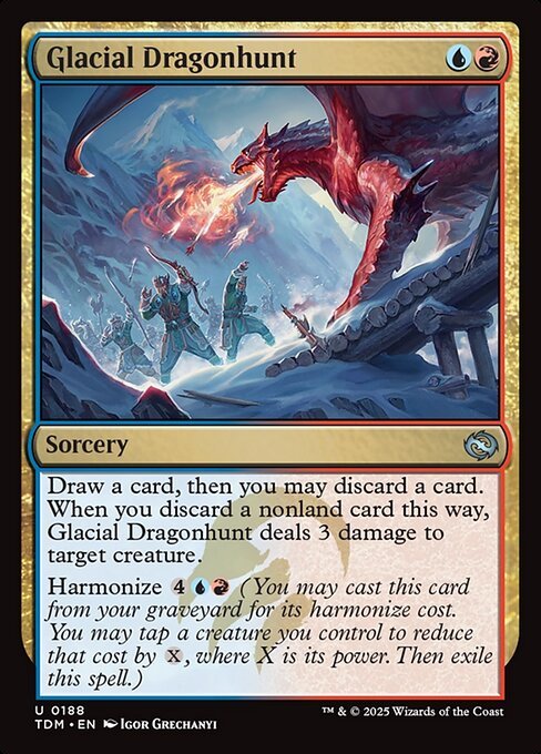 Glacial Dragonhunt card from TDM #188