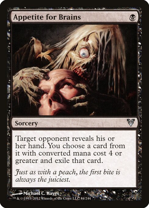Appetite for Brains card from AVR #84