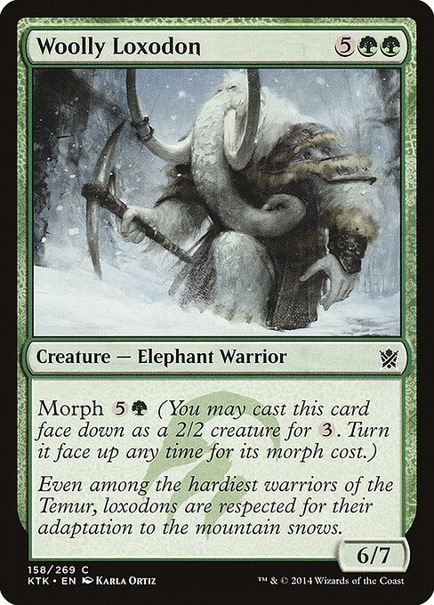 Woolly Loxodon card from KTK #158