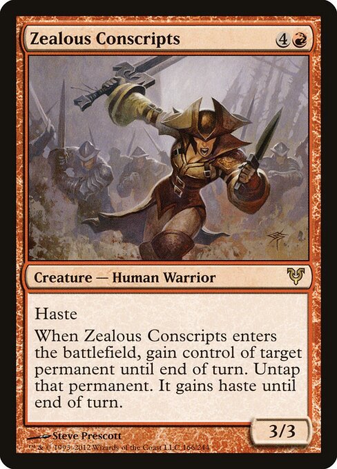 Zealous Conscripts card from AVR #166