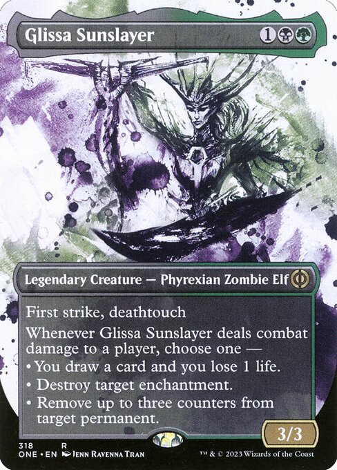 Glissa Sunslayer card from ONE #318