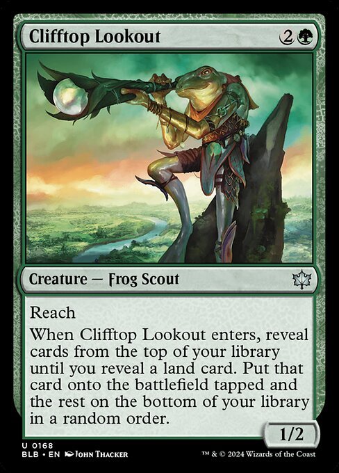 Clifftop Lookout card from BLB #168